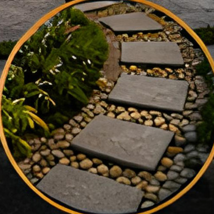 Pebble pathways