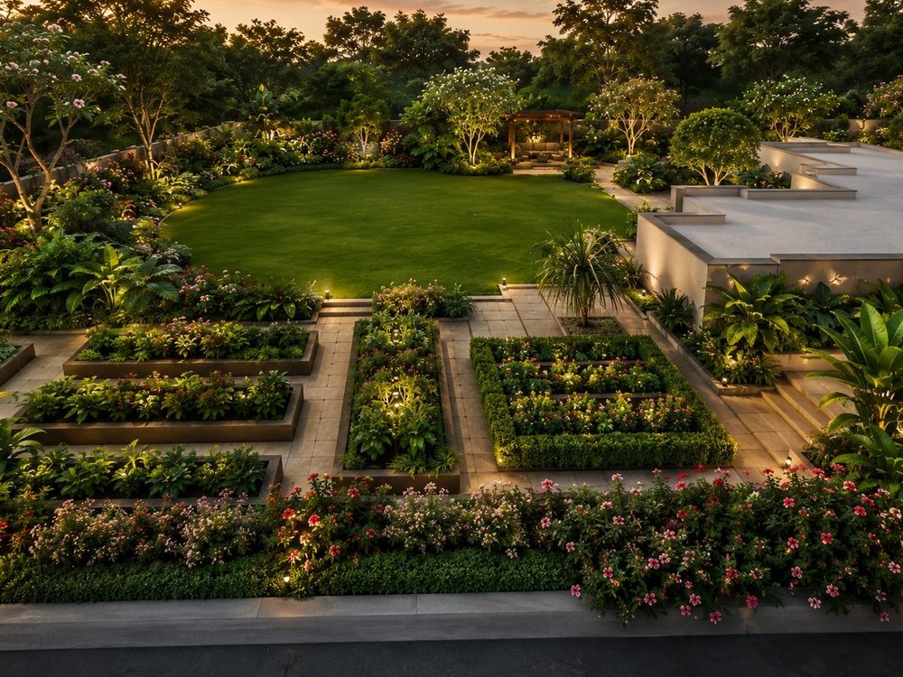 Terraced Formal Garden